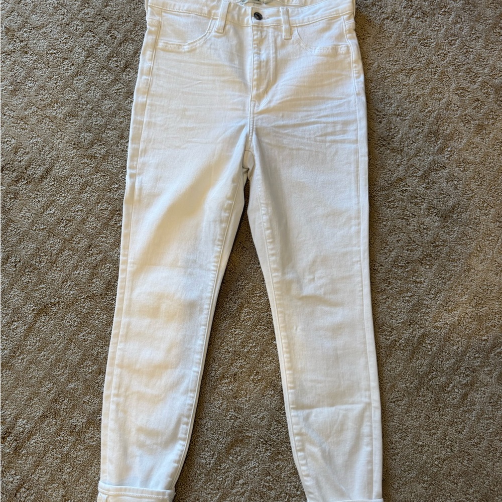 American Eagle White Skinny Jeans